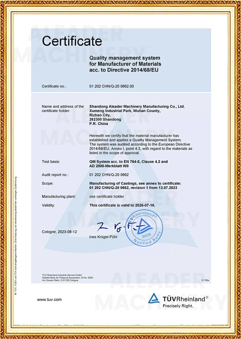 AD2000-EN of Aleader