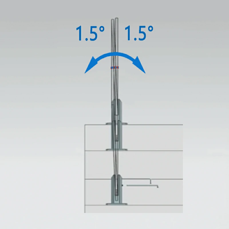 12mm Floor-mounted Glass Spigot Installation