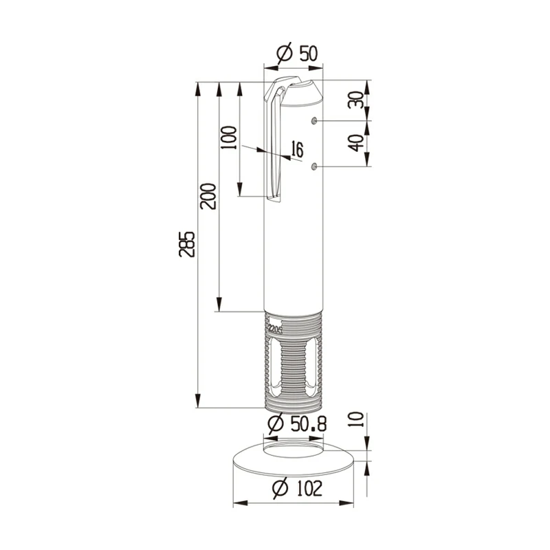 Post In-ground Glass Spigo Structure