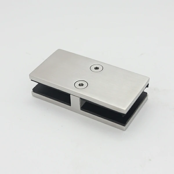 No-hole double-ended square head 180 degree glass clamp Package