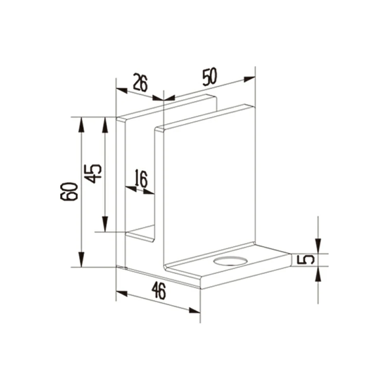 F Clamp for Glass Structure