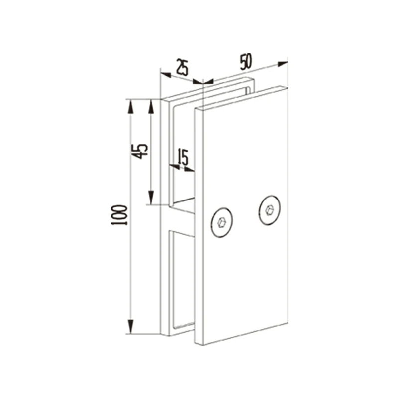 Frameless Glass Clamp Structure