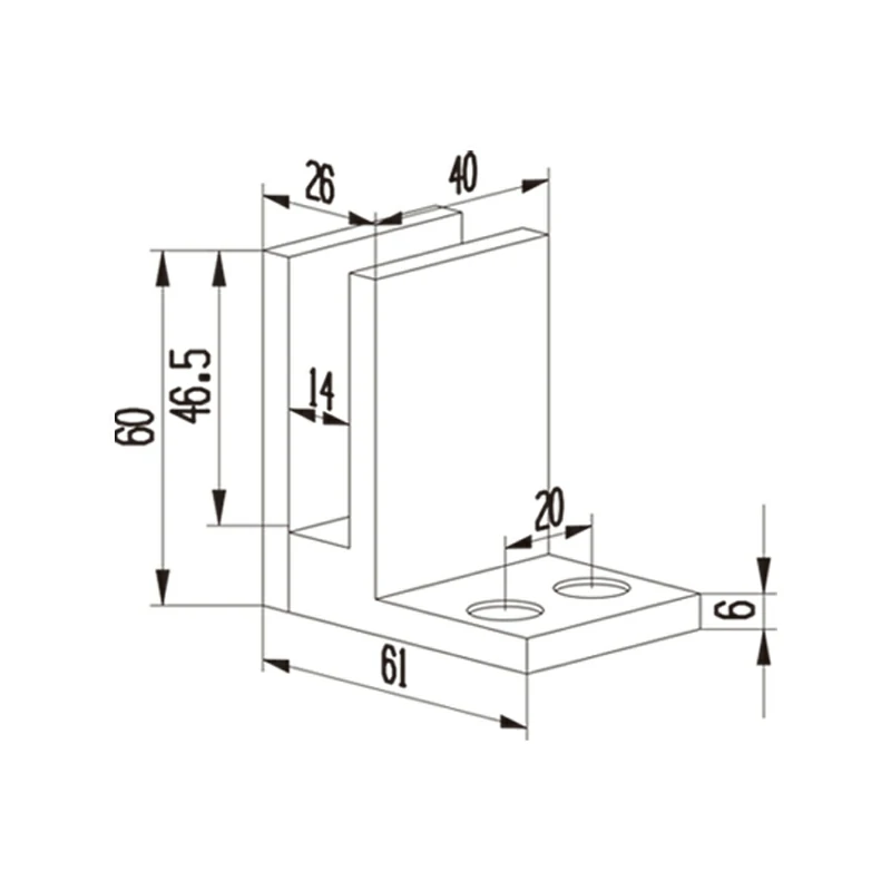 Glass Partition Clamp Structure