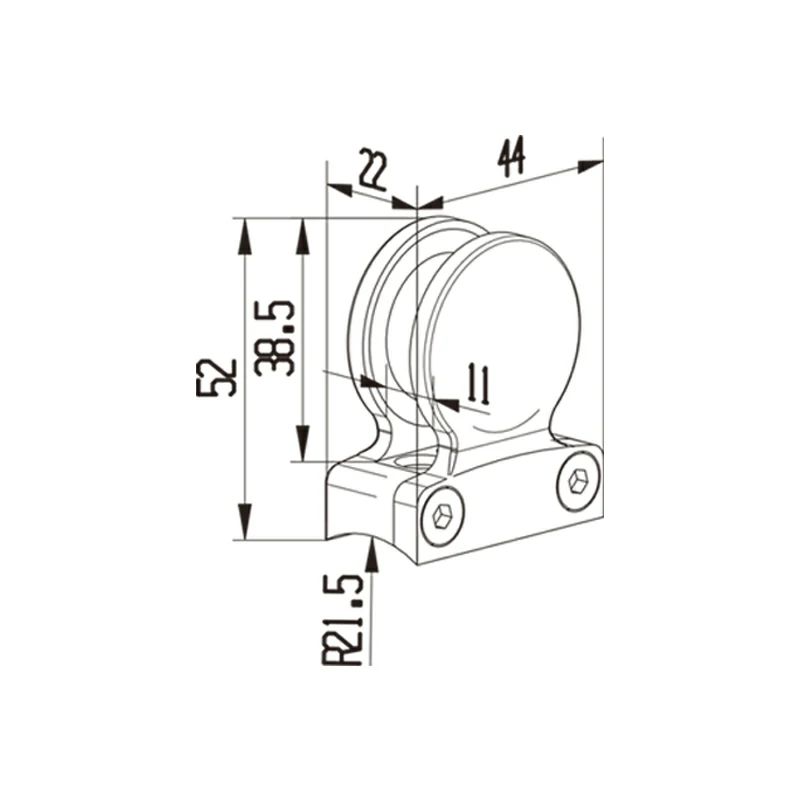 Round Glass Clamp Structure