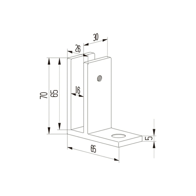 Shower Glass Clamp Structure