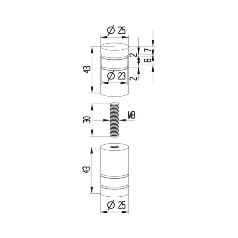 Shower Screen Door Handle Structure