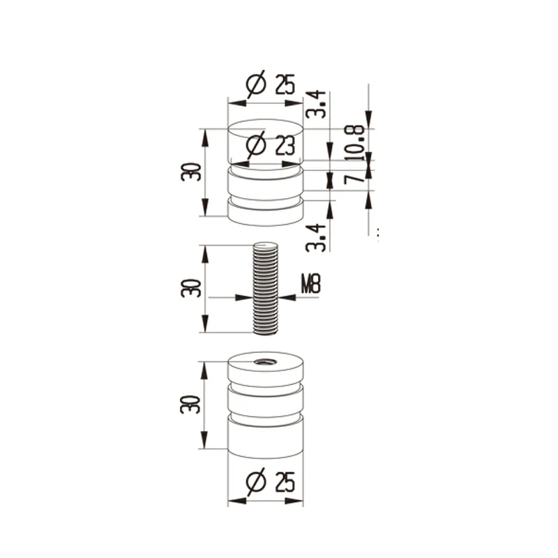 Shower Glass door Handle Structure