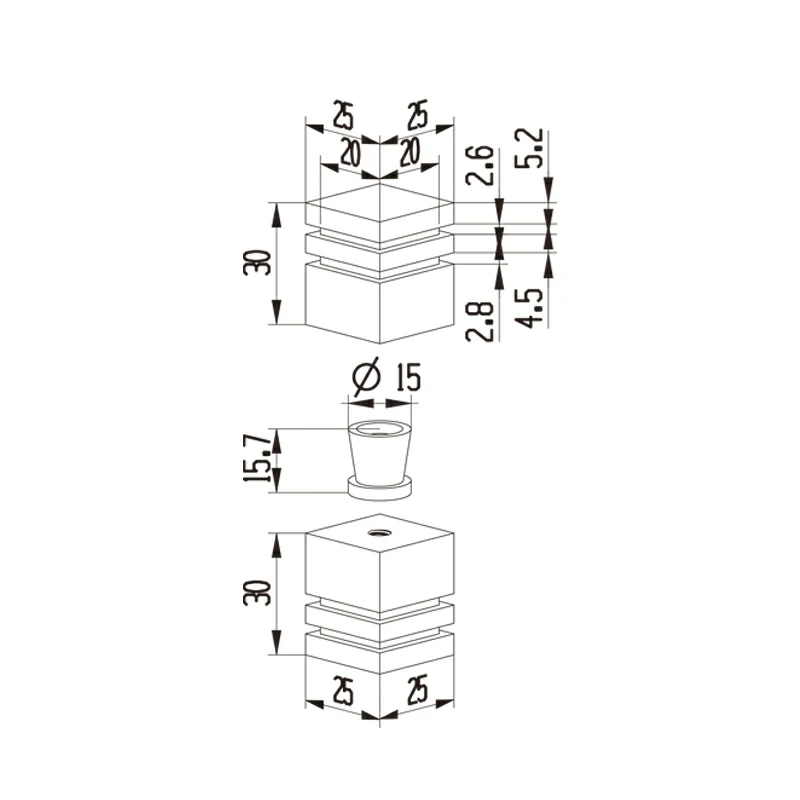 Shower Door Knob Handle Structure