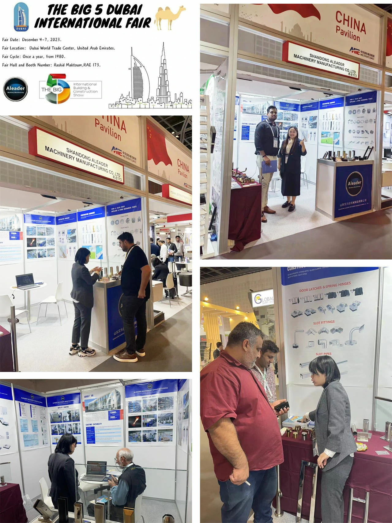 Shandong Aleader Machinery Manufacturing Co., Ltd, he Big 5 Dubai International Fair