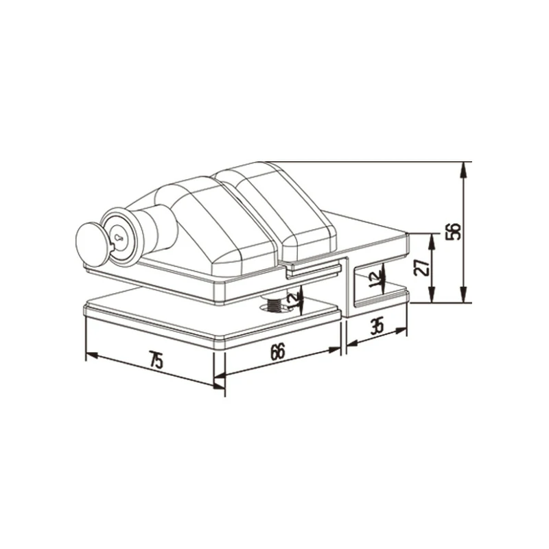 Glass To Glass Latch Structure