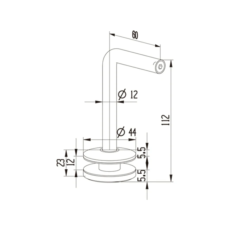 Stainless Steel Handrail Brackets Structure