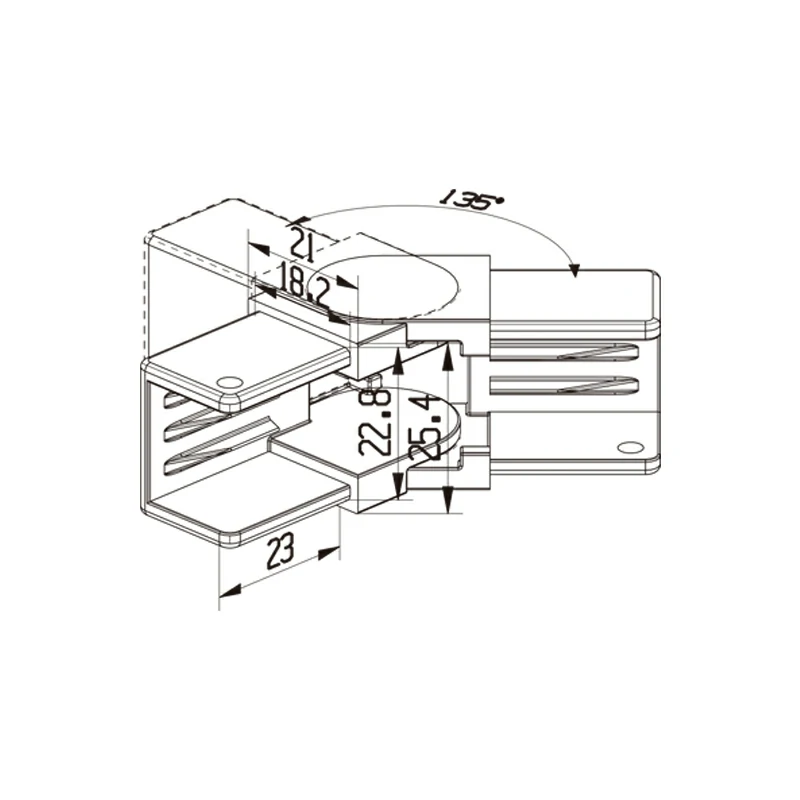 Adjustable Handrail Connector Structure