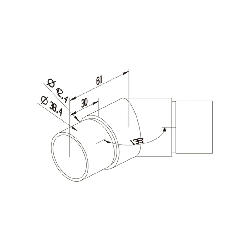 Corner Handrail Connector Structure