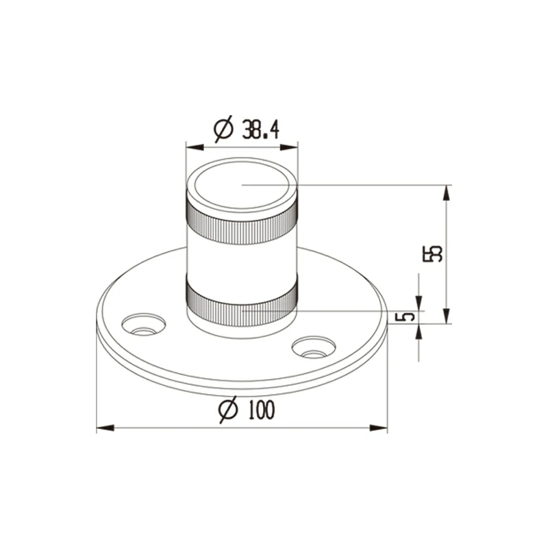 Handrail Base Connector Structure