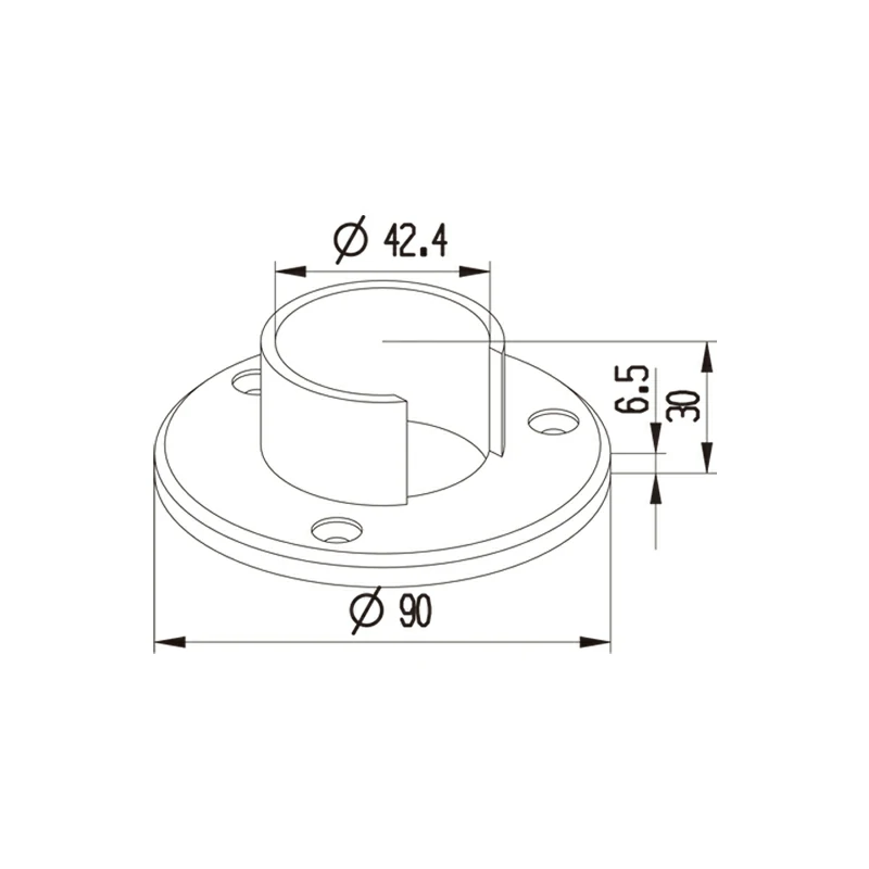 Handrail Base Plate Structure