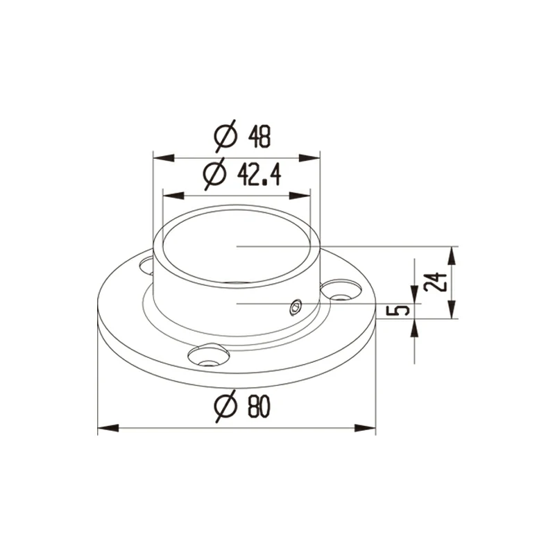 Handrail Post Base Structure