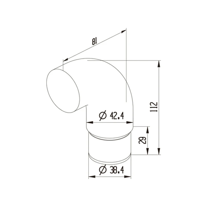 Tube Handrail Connector Structure