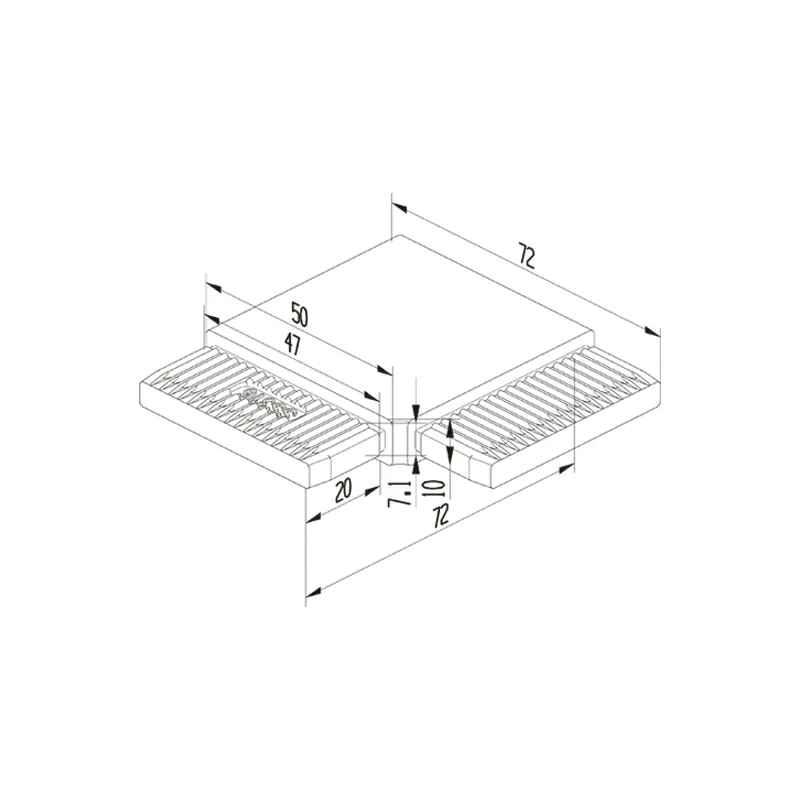 Handrail Connector 90 Degree Structure