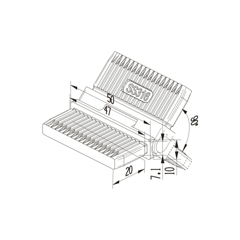 Handrail Vertical Connector Structure