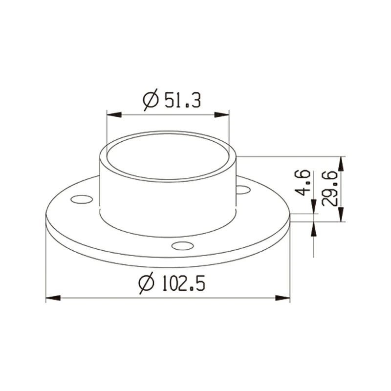 Railing Base Plate Structure