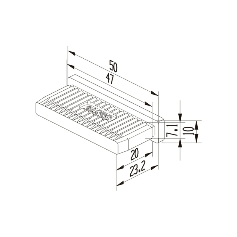 Rectangular Handrail Connector Structure