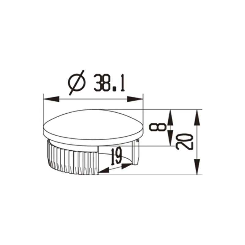 Glass Railing Top Cap Structure