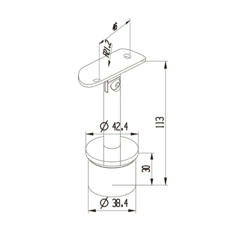 Handrail Bracket Support Structure