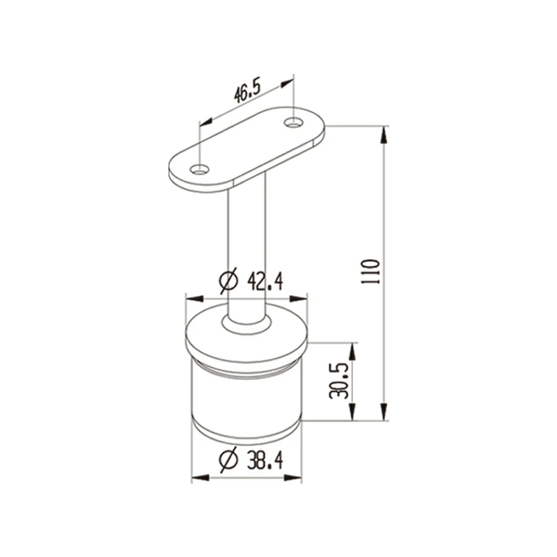 Railing Support Bracket Structure