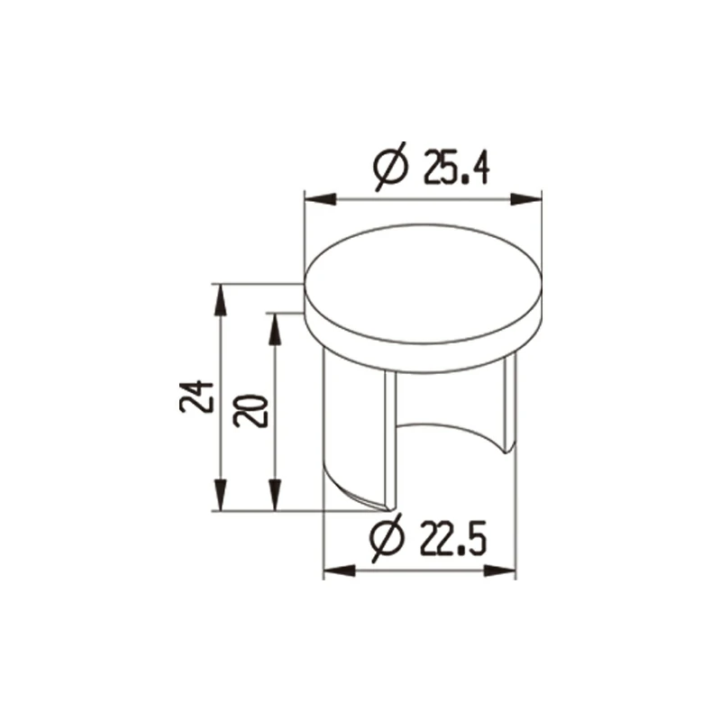Slotted Tube End Cap Structure