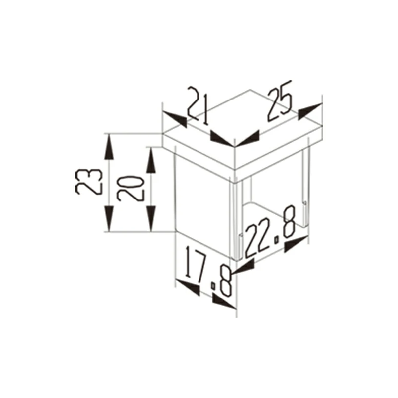 Square End Cap Structure