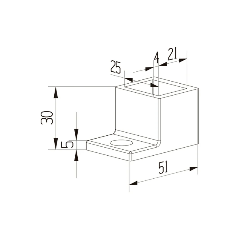 Square Shower Wall Bracket Structure