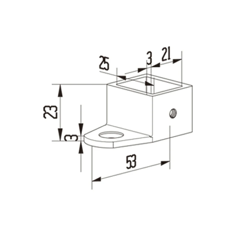 Square wall bracket Structure