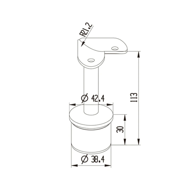 Stair Handrail Support Structure