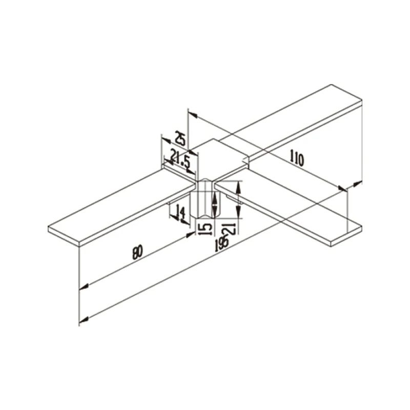 Tee Connector Handrail Structure