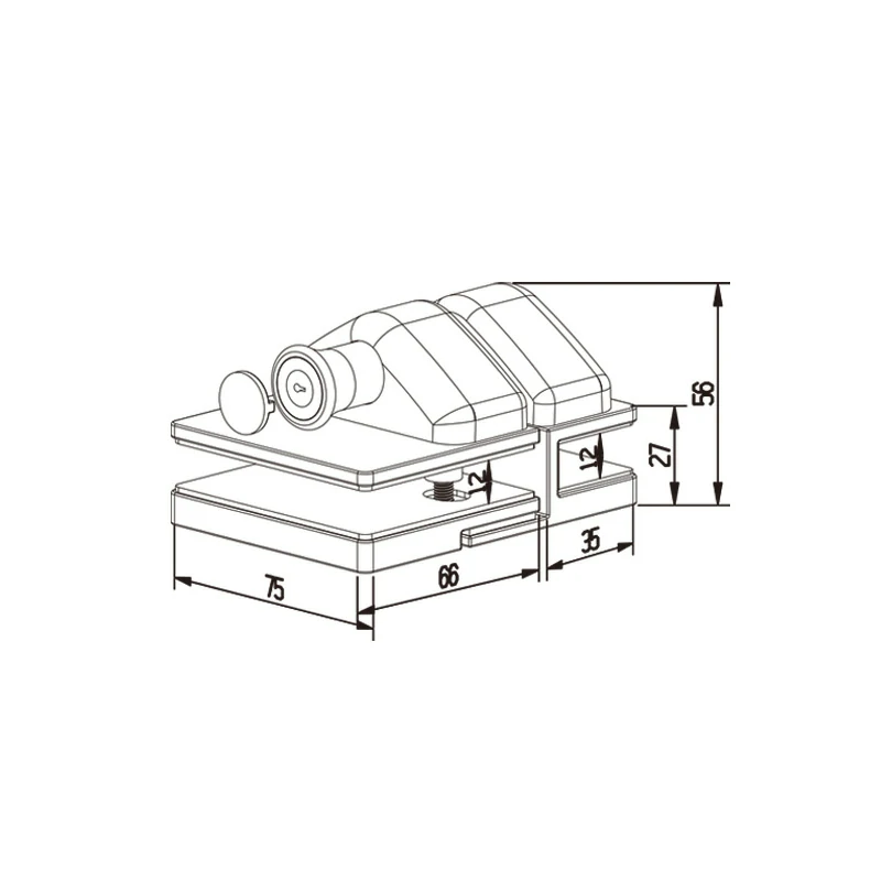 Glass Pool Gate Latch 180 Degree Structure