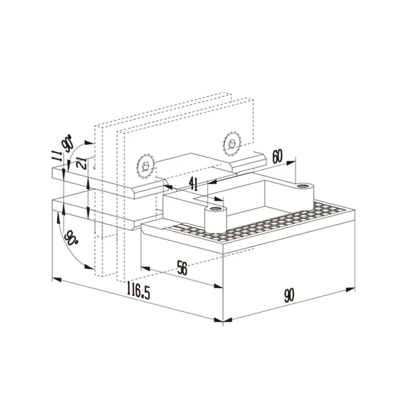 180 Degree Glass Door Hinge