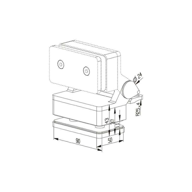 Soft Close Pool Gate Hinge Structure
