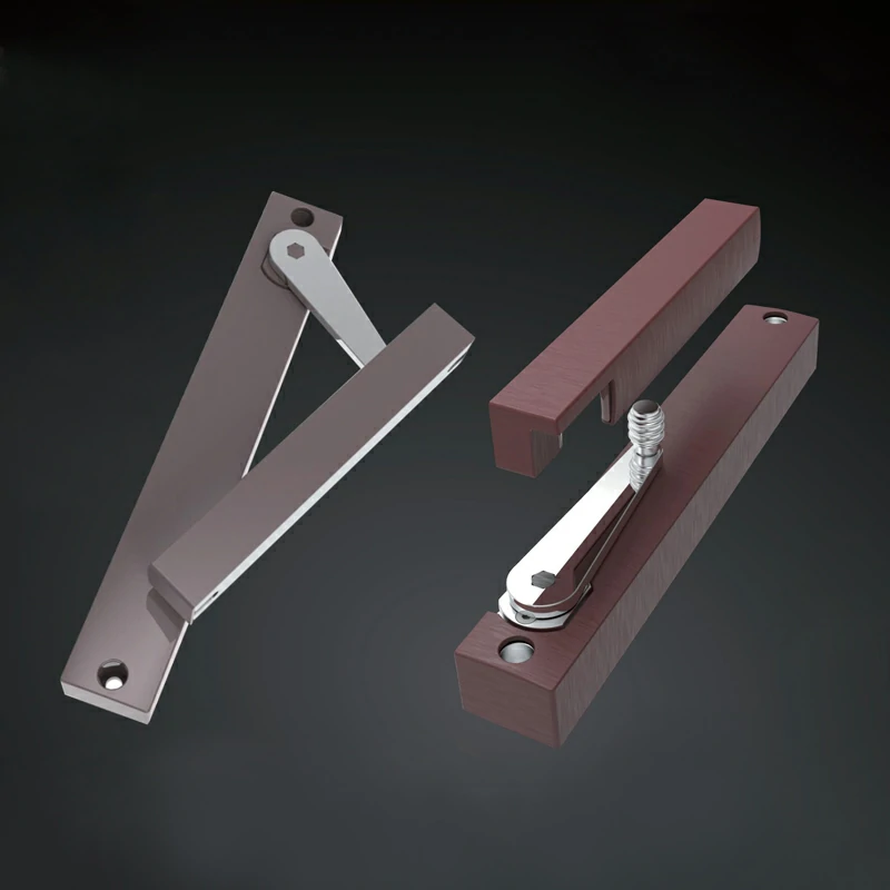 3D rendering of the hydraulic damper internal structure and mounting components.