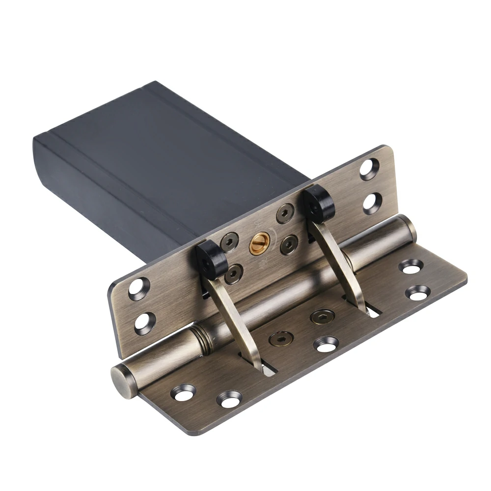 Retro style silent closing door hinge suitable for traditional wooden doors.