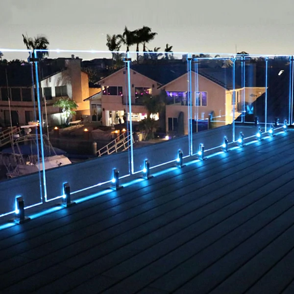 LED Frameless Glass with Spigots