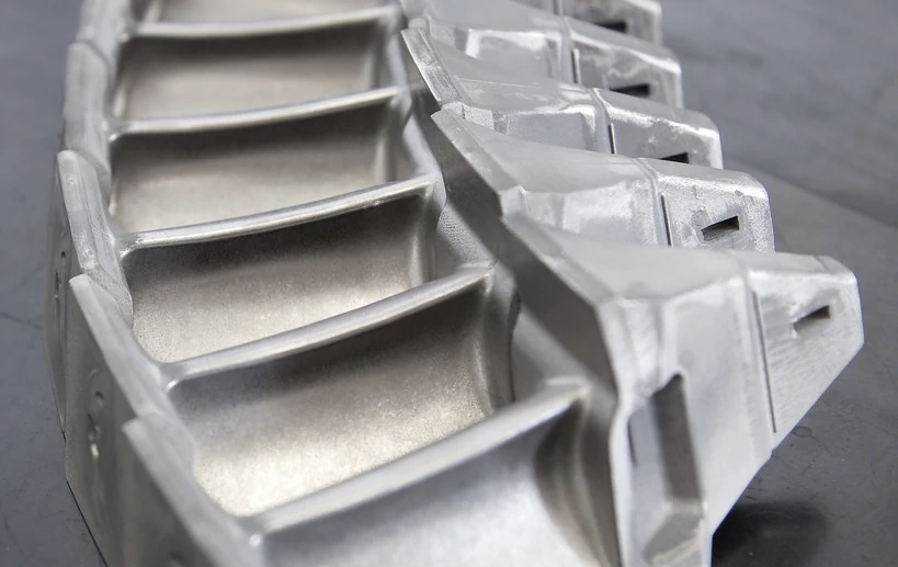 Turbine blades in precision casting