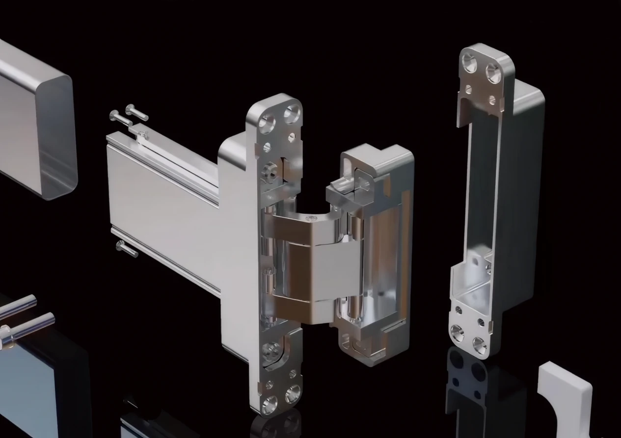 Hydraulic damping hinge design