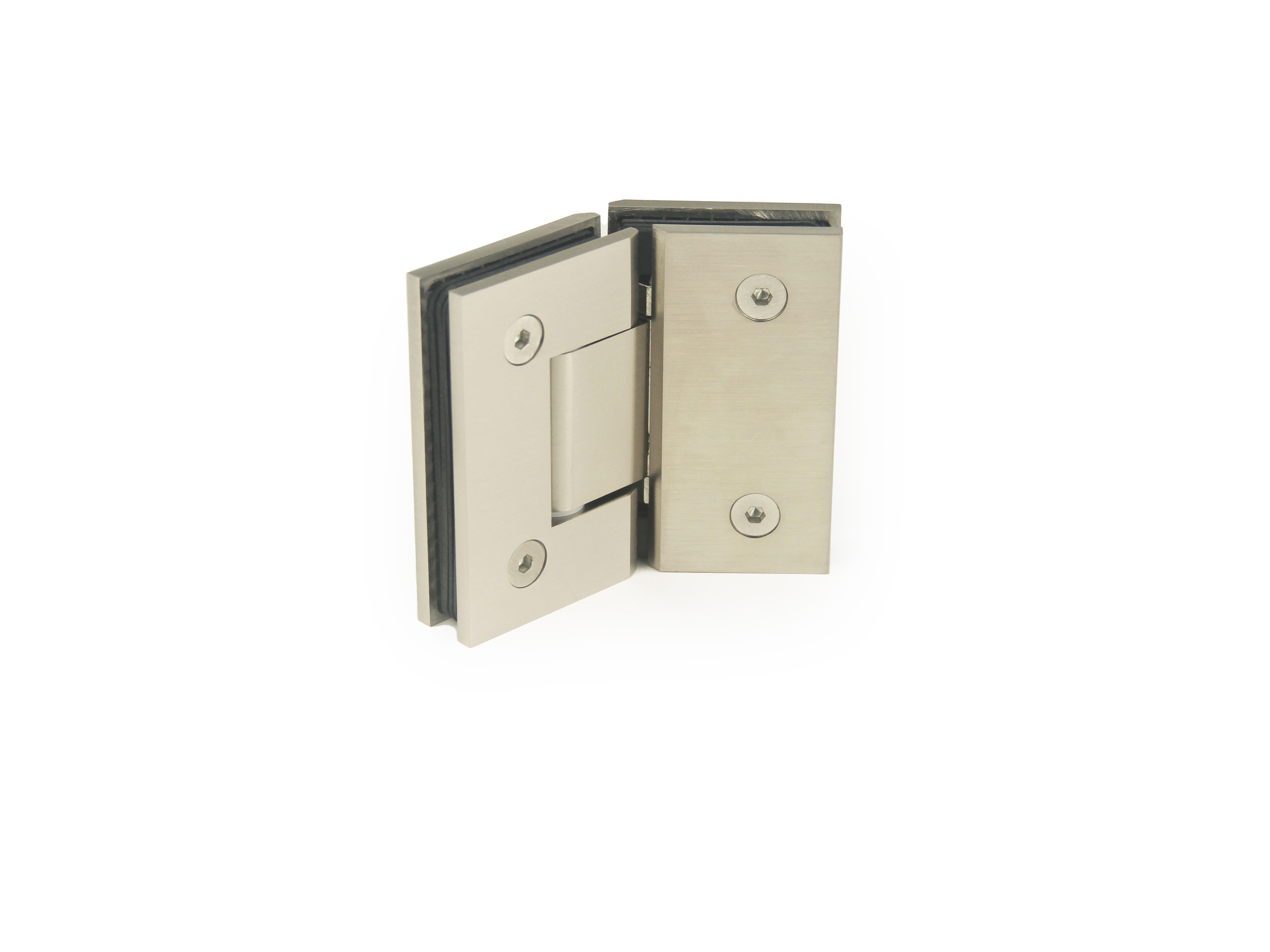 H1-Series 135° Glass to Glass Square  Profile Shower Door Hinges