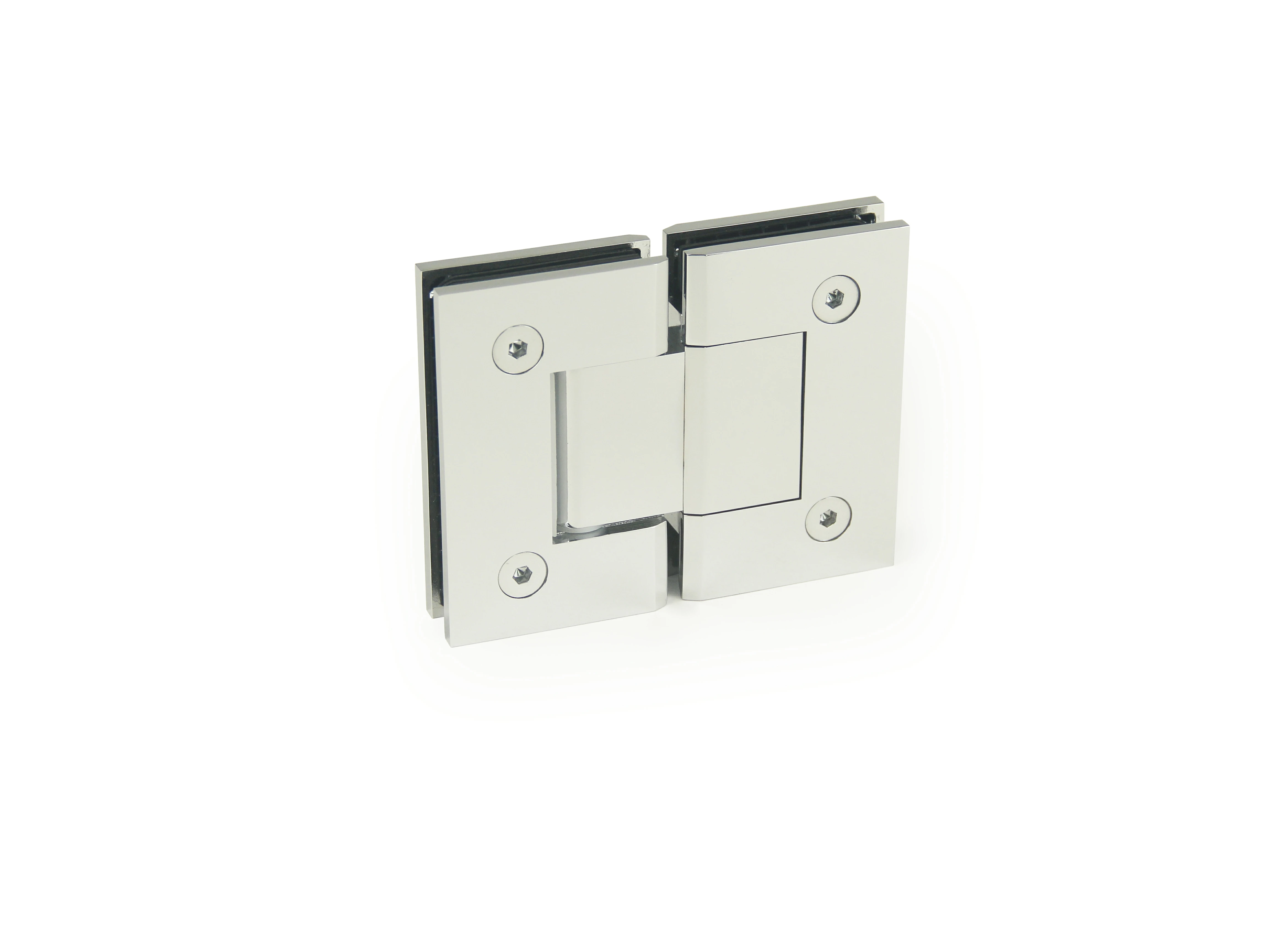 H1-Series 180°Glass to Glass Square  Profile Shower Door Hinges