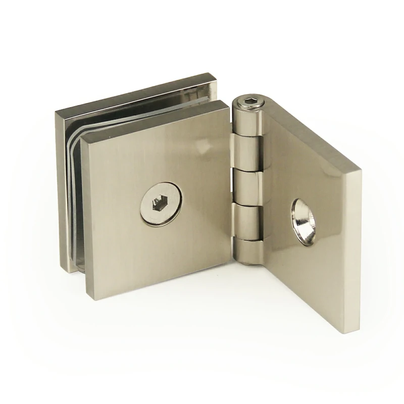 90° Adjustable Wall Mount Radius Corners Profile Glass Clamp