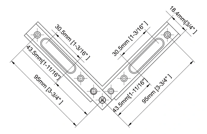 Adjustable Header Corner Bracket Size