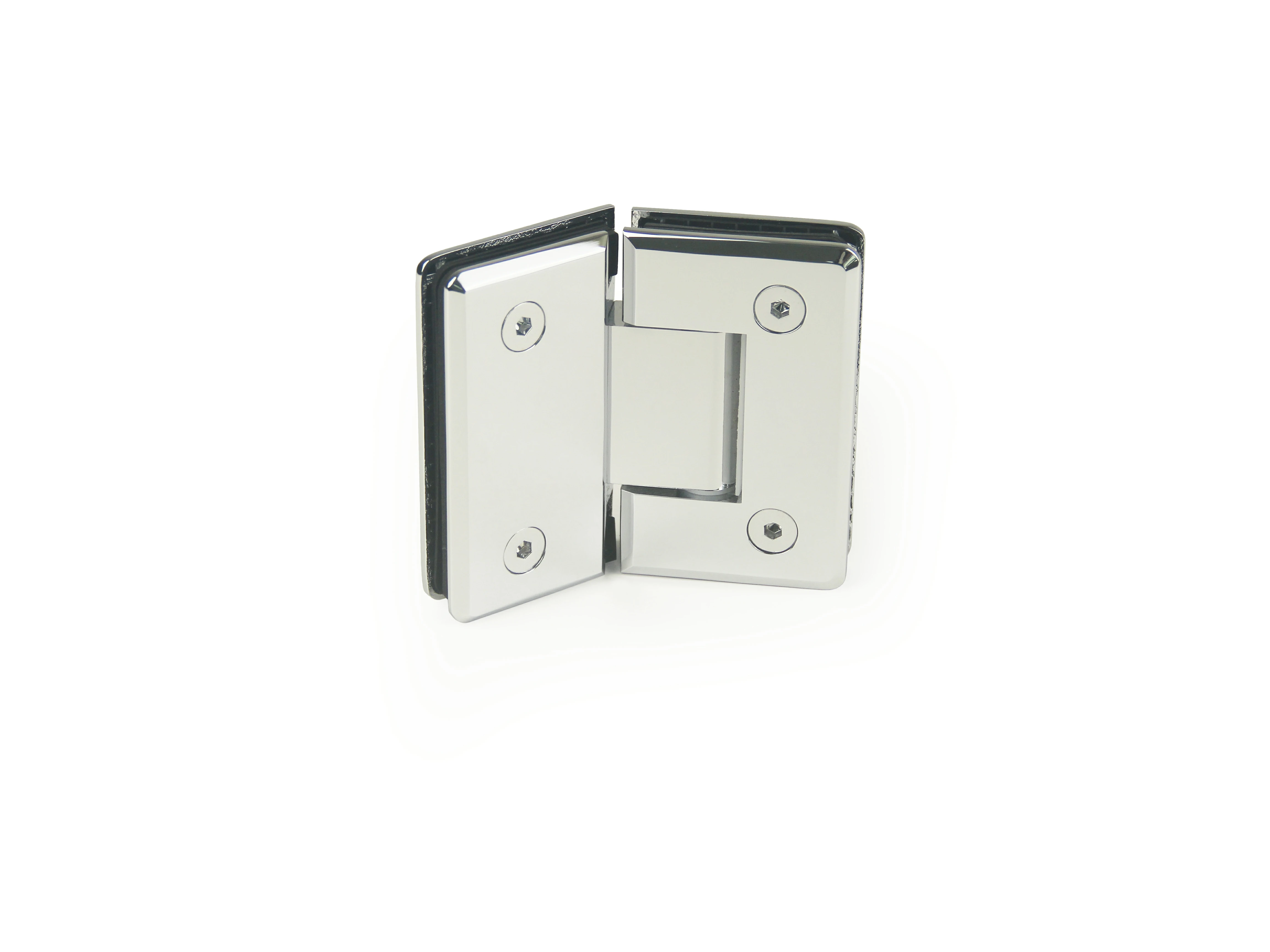 H1-Series Beveled Profile 135° Glass to Glass Shower Door Hinges