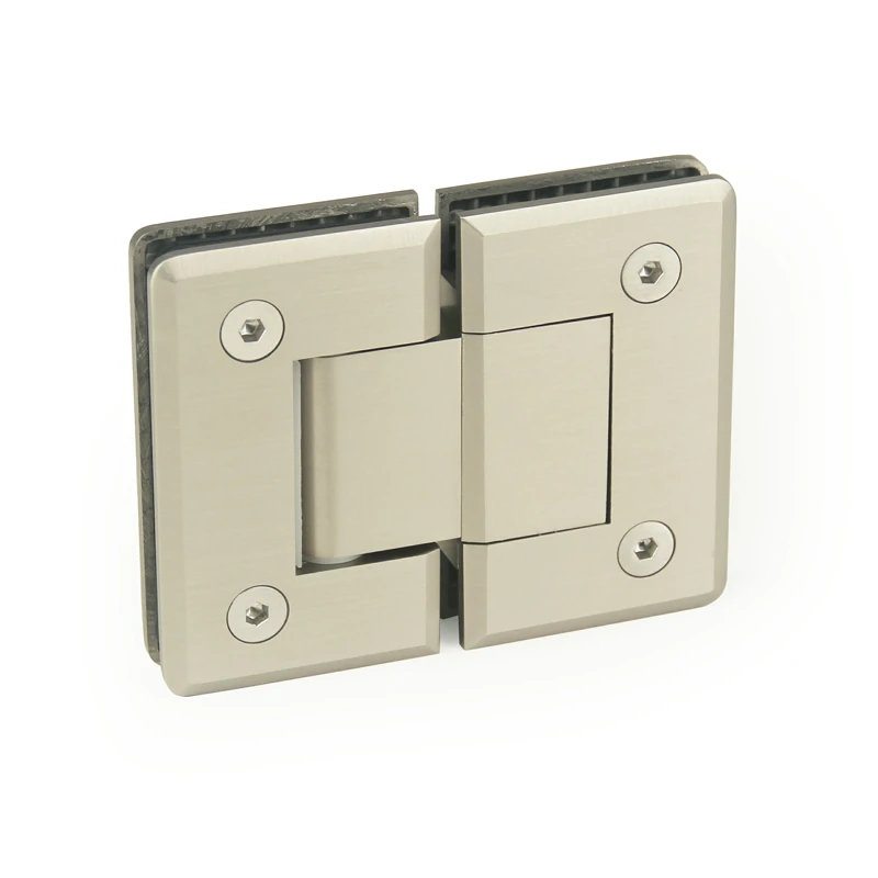 H1-Series Beveled Profile 180°Glass to Glass Shower Door Hinges