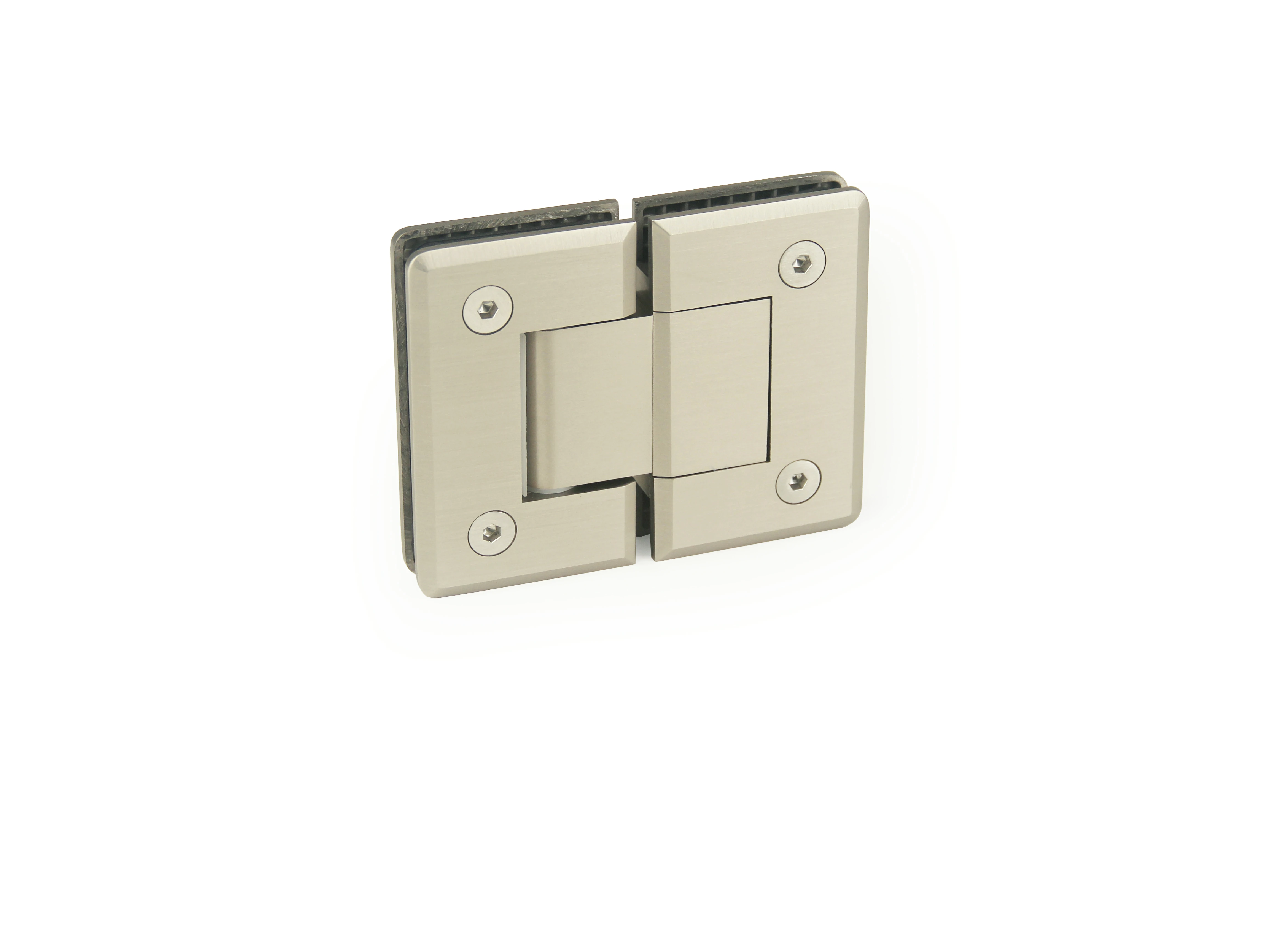 H1-Series Beveled Profile 180°Glass to Glass Shower Door Hinges