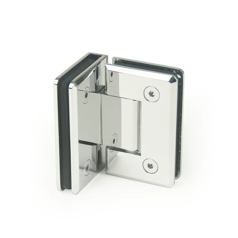 H1-Series Beveled Profile 90°Glass to Glass Shower Door Hinges